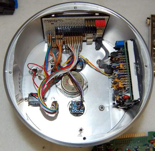 The interior of the MultiMode chassis with the main PCB removed